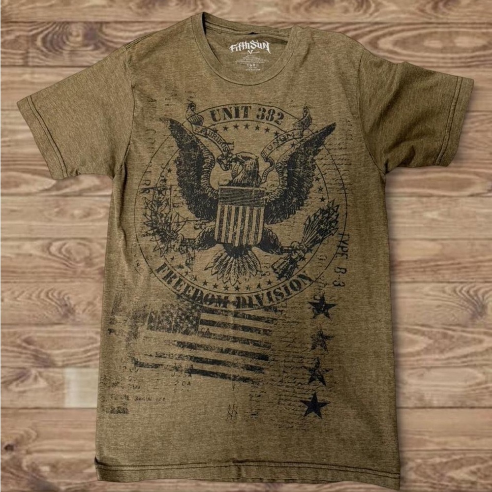 Fifth Sun Brown Eagle Graphic Tee